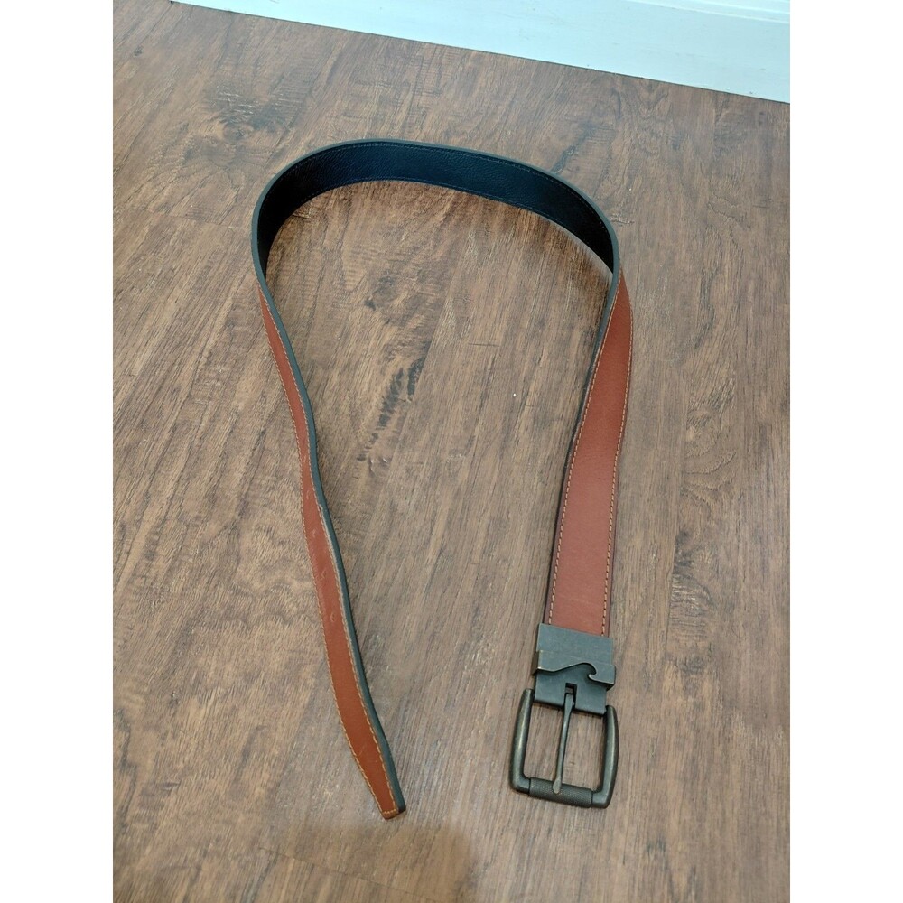 Belt For Men Size 36 Genuine Brown Leather